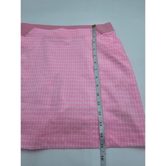 Lilly Pulitzer Women's Size 4 Conch Shell Pink Aona Gingham 15" Golf Skort NWT - Picture 5 of 10